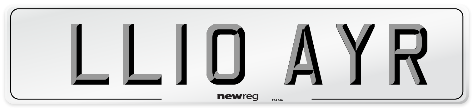 LL10 AYR Number Plate from New Reg